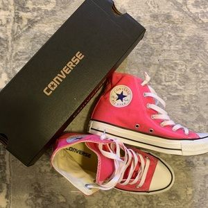 Pink High top Converse Sneakers
